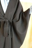 Claudia Tie Waist Cape Black /12=